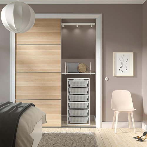 Mesh Drawer Storage System with 6 Tiers, White Metal Frame, 19.625W x 20.125D x 41H inches