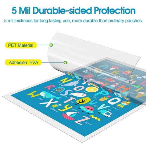 Ktrio 50 Pack 5 Mil 11 x 17 Inches Laminating Sheets, 100 Pack 5 Mil 8.5 x 11 Inches Thermal Laminating Pouches