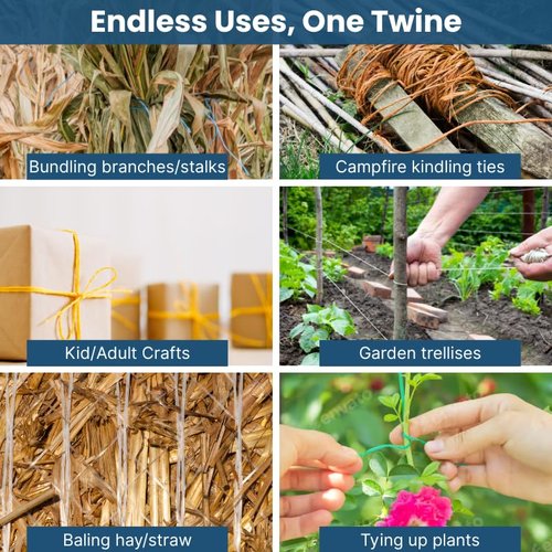 Bridon MAX® Baler Twine WR210 x 6,500' – Orange Premium Strength Agricultural Twine – Made in USA – Single Spool for Large Square Bales