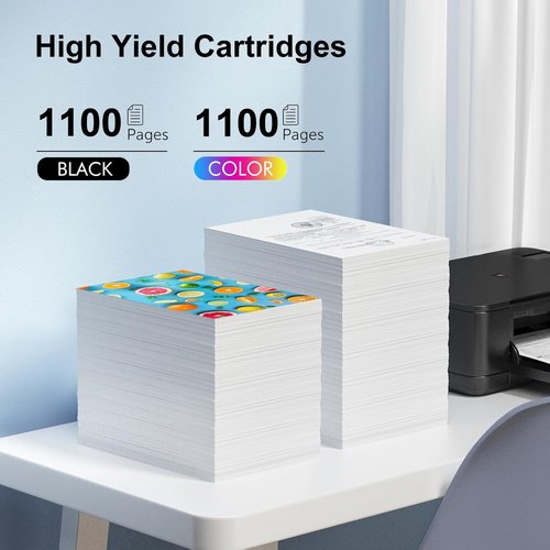 822xl Ink Cartridges Remanufactured Replacement for Epson 822 XL T822XL Ink Cartridge Use with Workforce Pro WF-3820 WF-3823 WF-4820 WF-4830 WF-4833 WF-4834 Printer (Black Cyan Magenta Yellow)