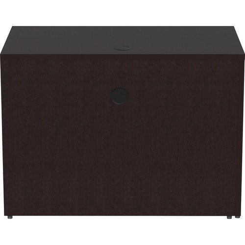Lorell, LLR18216, Essentials Espresso Laminate Return Shell, 1 Each