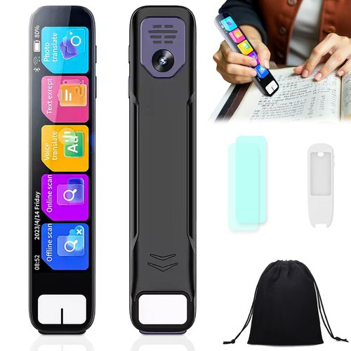 Ai Pen Scanner, ScanSense Ai Smart Pen, Scan Sense Pen, Offline Translation in 60+ Languages, Get Real-Time Explanations for Math, Science, History, and More—just Scan Text with The Pen