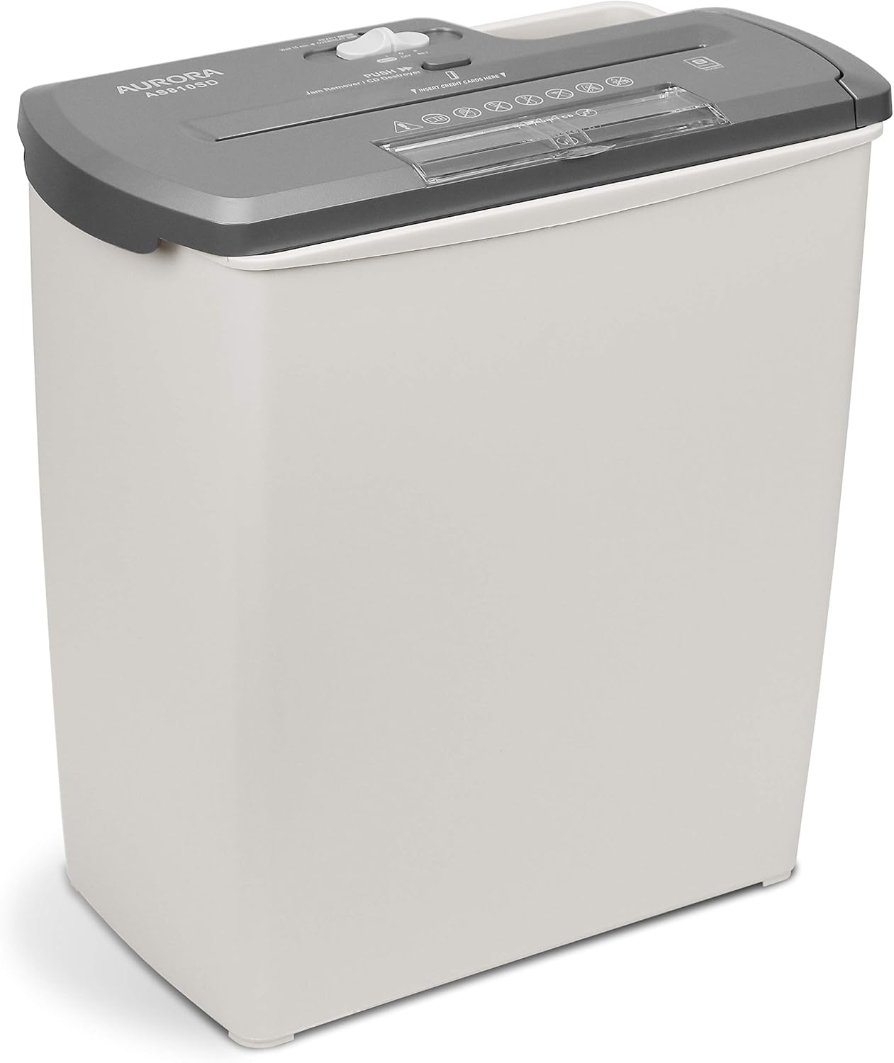 Aurora AS810SD 8-Sheet Strip-Cut Shredder - Ideal for Paper, CD & Credit Card Disposal