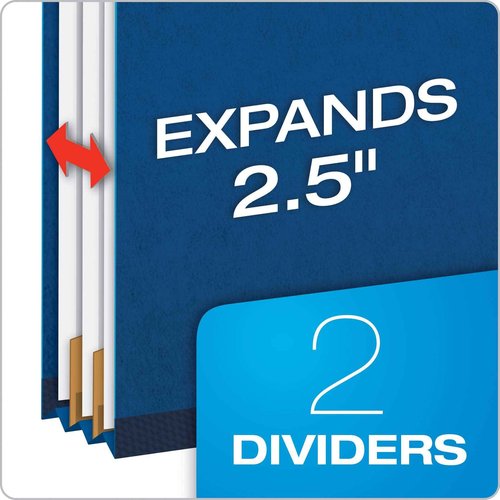Pendaflex Classification Folders, Standard, 2 Dividers, Embedded Fasteners, 2/5 Cut Tab, Dark Green, Legal, 10/BX & ® Classification Folders, 2 Dividers, 2" Fasteners, Letter, Dark Blue, 10/Box