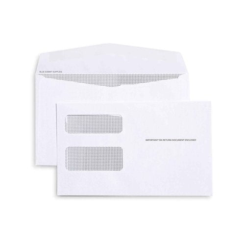 500 1099 MISC Tax Envelopes - Designed for Printed 1099 Laser Forms from Quickbooks or Similar Tax Software - 5 5/8 Inch x 9 Inch, Gummed Flap, 500 Form Envelopes