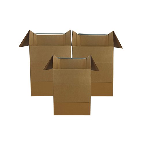 Uboxes Larger Wardrobe 24 x 40-Inches Moving Boxes, Bundle of 3