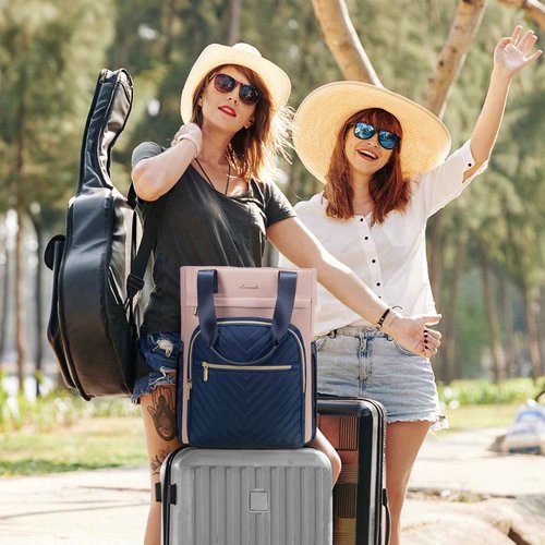 LOVEVOOK Laptop Backpack for Women, 15.6 Inch Work Business Laptop Bag, Wide Top Open Teacher Nurse Bag with USB Port, Waterproof Computer Backpack Purse for travel