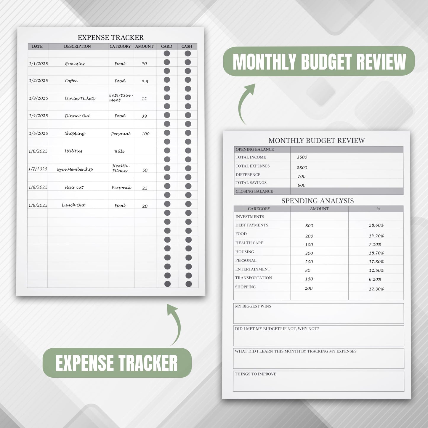 Budget Planner and Monthly Bill Organizer - Financial Planner Budget Book with Sticker Sheets - 12 Month Undated Bill Tracker Notebook with Debt, Saving and Expense Trackers - A5 (Black)