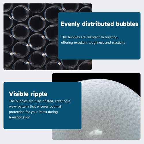 6 Pack Bubble Cushioning Wrap 12 inch x 36 Feet - Large Plastic Packing Roll for Moving Boxes & Shipping Supplies - Moving Supplies, Perforated Every 12 Inch