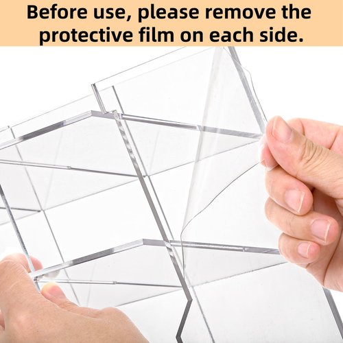 Dicunoy Desktop Pens Organizer, Acrylic Vertical Clear Art Holder for 150 Pens, 13 Compartments Angled Pen Holders for School, Office, Classroom, Stationery