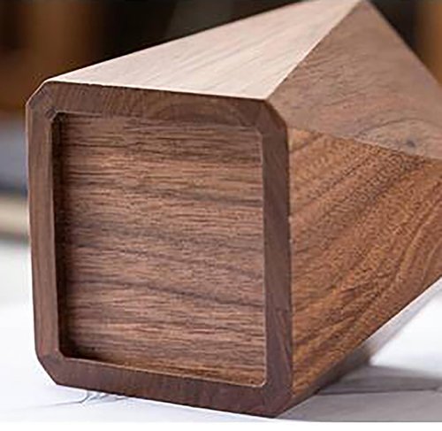 Walnut Wood Pen Holder, Wooden Pencil Holder Cups, Desktop Writing Stationary Organizer Office School Supplies GIfts