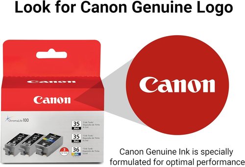 Canon PGI-35/CLI-36 Genuine Black & Color Ink Value Pack | Compatible with iP100, iP110, TR150 & TR160 Printers