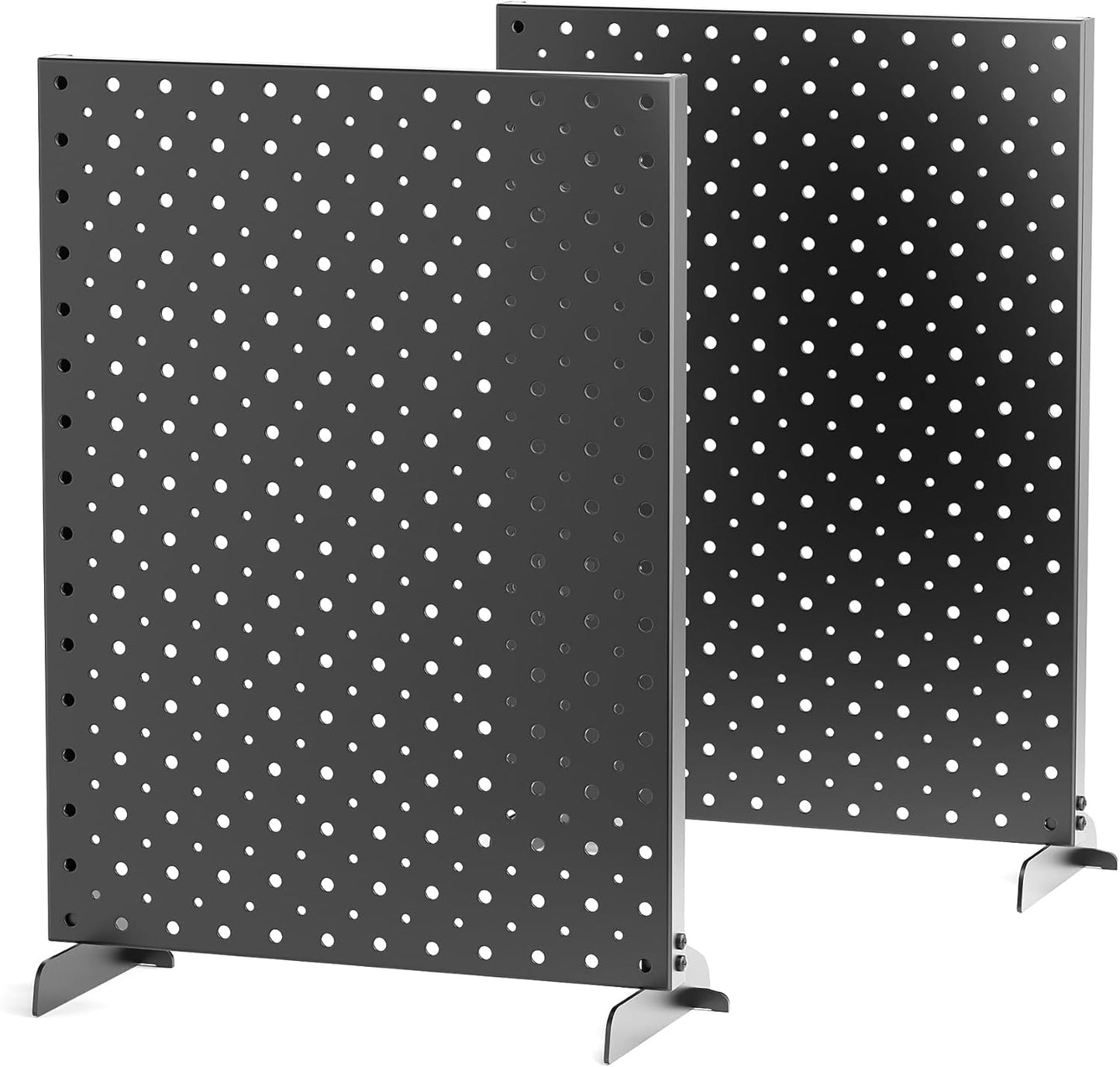 Ultrawall Pegboard Display Stand - Metal Tabletop Organizer for Jewelry & Accessories | 12" x 16", 2pcs Black
