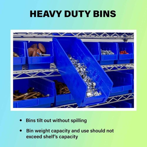 Akro-Mils 30138 Plastic Shelf Bins, Heavy Duty Storage Bins for Garage, Closet, and Drawer Organization, 18-Inch x 6-1/2-Inch x 4-Inch, Yellow, 12-Pack