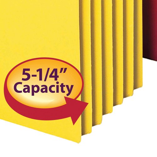 Smead 73892 File Pocket 3-1/2" Expansion Letter Size 5 Pack & 73836 File Pocket 5-1/4" Expansion Letter Size 5 Pack