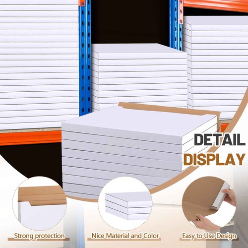 Fuyoooo 40 Pack 20x16x1 Inches Shipping Boxes Medium Corrugated Cardboard Box for Packing Moving Mailing Business Book Christmas Party Gifts Craft