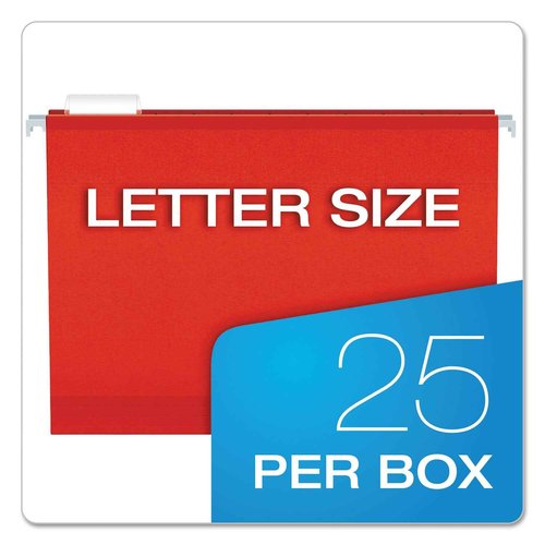 Pendaflex 04152X2 RED Extra Capacity Reinforced Hanging Folders