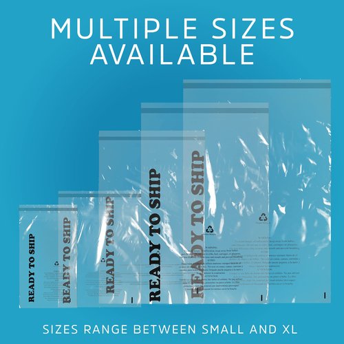 GPI - Pack of 200 9" X 12", Clear Self Seal Poly Bags - 1.5 Mil Polybags with Permanent Adhesive Strip & Suffocation Warning for Packaging T Shirts & Clothing. Perfect for Shipping Supplies with FBA