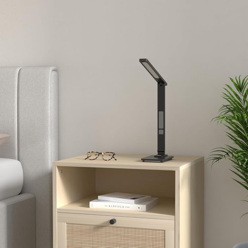 LAOPAO LED Desk Lamp - Wireless Charger & 5 Color Modes | Dimmable Brightness for Home Office & Bedroom