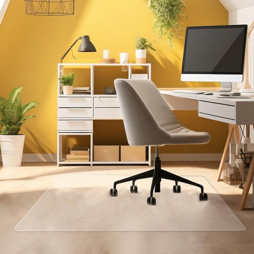 Clear Chair Mat, Office Chair Mat for Hardwood Floor, Transparent Home Floor Protector Mat Chairmats