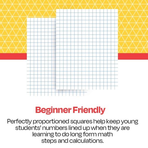 School Smart Double Sided Graph Paper, 8-1/2 x 11 Inches, 1/2 Inch Rule, White, Pack of 500 - 085279