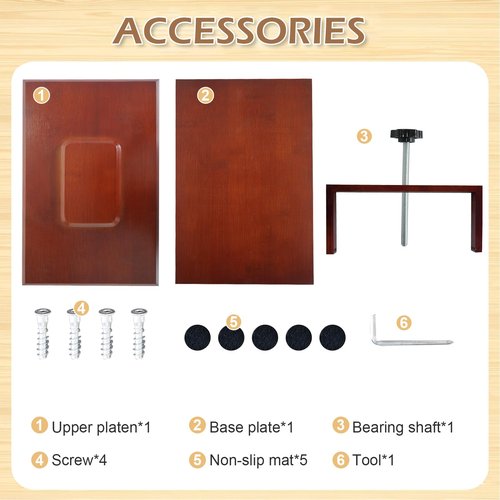 Stranthother 11.6 * 7.9 inch Wood Book Press Binding Kits Flower Pressing Kits Book Lover Gifts Paper Press
