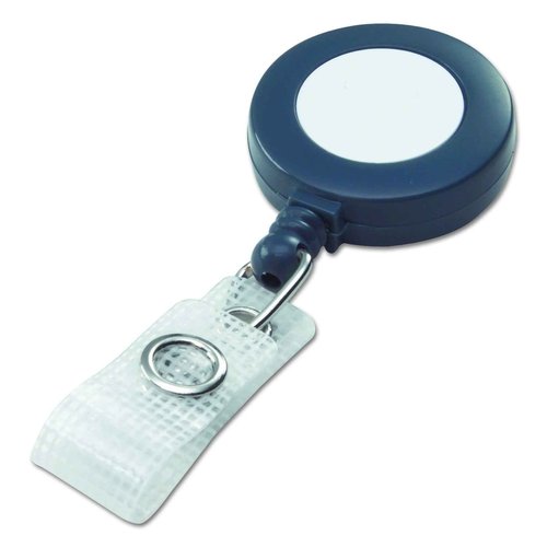 GBC BadgeMates Retractable Badge Reel, Gray, 25 Reels per Pack (50573)
