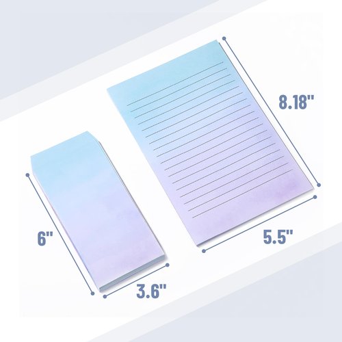 Mr. Pen- Stationery Writing Paper with Envelopes, 30 Letter Writing Paper with 18 Envelopes, Cute Stationary Set for Writing Letters, 8.18 x 5.5 Inch Stationary Paper and 6 x 3.75 Inch Envelopes