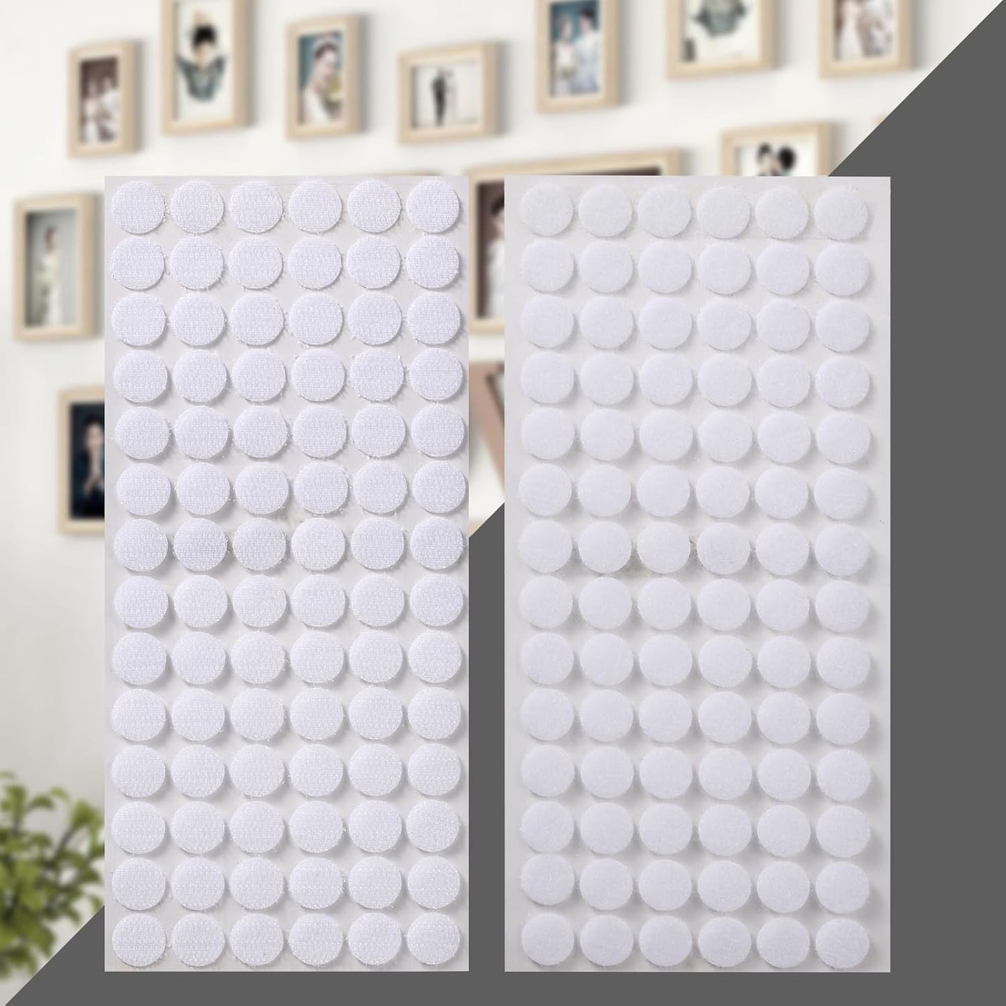 Skiennix Strong Adhesive Sticky Dots - 1000 Pcs Round Circle Stickers for Arts & Crafts | 0.59 Inch, White