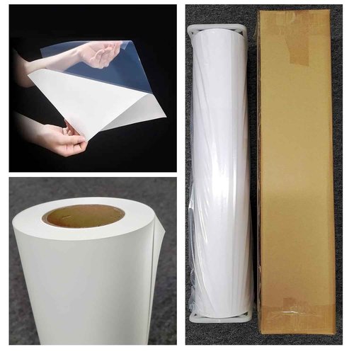 RCdepot1-1 x 36 inch x 100 ft Matte Polypropylene Banner roll (self adhesive) film poly Vinyl Waterproof, Tear Resistant, 2 inch core, Wide Format Inkjet print poster signs pvc