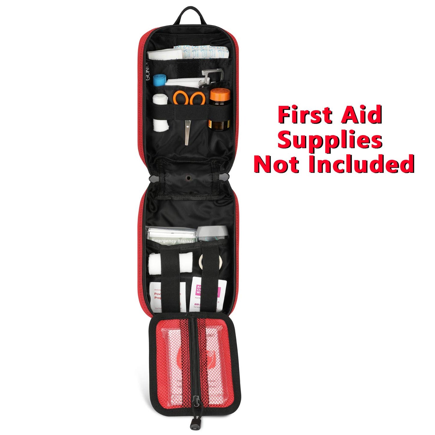 Gonex MOLLE Medical Pouch EMT First Aid Pouch Rip-Away IFAK Tactical Utility Pouch for Outdoor Activities Medical Supplies (Bag Only), Red