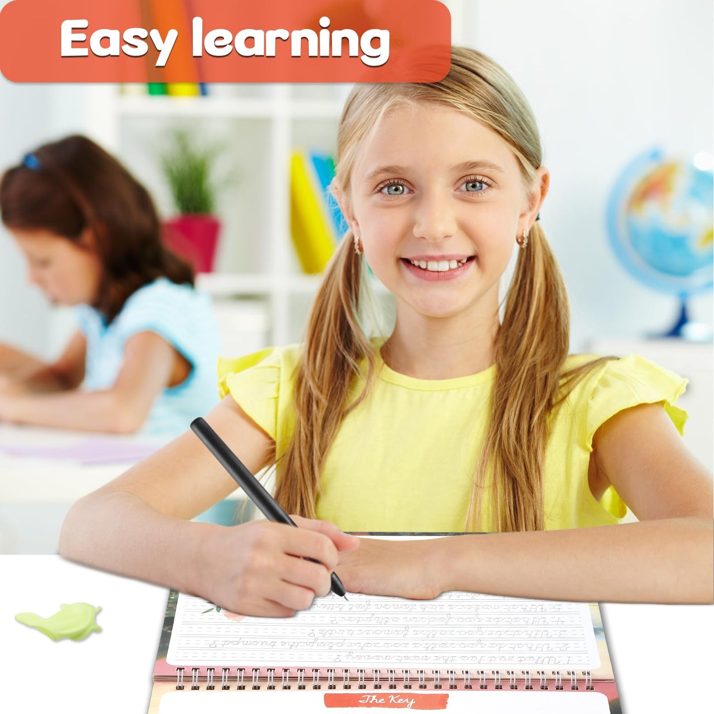 chiazllta Grooved Cursive Handwriting Workbook with Disappearing Ink Pens Magic Reusable Grooved Cursive Writing Practice for Beginners Kids Kickoff Workbook Homeschooling Supplies (Jokes & Riddles)