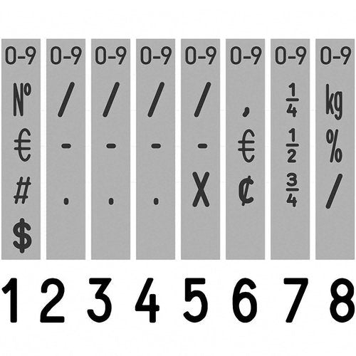 Rubber Stamp Creation Heavy Duty Numberer, 8 Digit Self-Inking Numbering Stamp 5mm Character Height Black