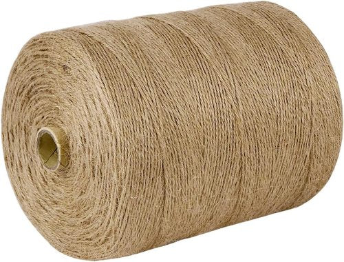 PerkHomy Jute Twine String - 3600 Feet Natural Thin for Crafting, Gardening & Gift Wrapping | 3-Ply, 2mm