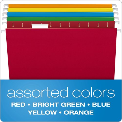 IRIS USA 4 Pack Letter/Legal Size File Box | Pendaflex Hanging File Folders, Letter Size, 25 Per Box