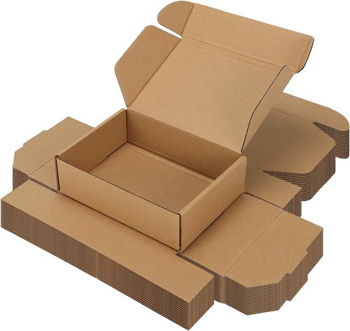 Shipping Boxes Set of 15 - 7x5x2 Inch Brown Cardboard Mailers for Small Business Packaging | Gift Wrapping