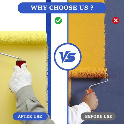 Rindion Blue Painters Tape - Premium Multi-Surface Masking Tape | 132 Yd for Wall Painting & DIY Projects (0.98 in x 22 Yd x 6)