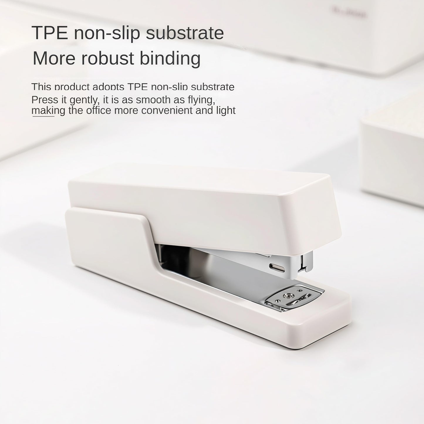 Desktop Stapler, Office Stapler 25 Sheet Capacity with 1000 Staples, Non-Slip for Office, School, Family, Gift (Cyan)
