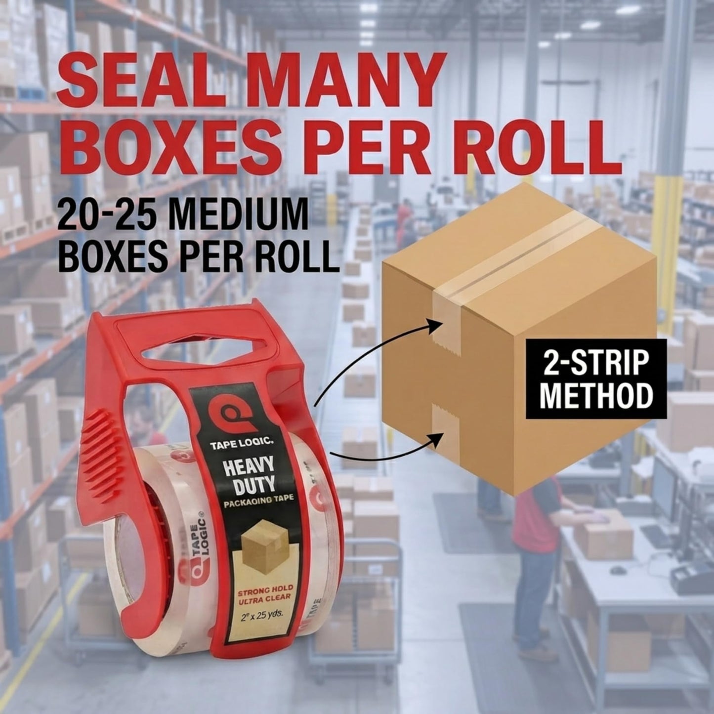 BOX USA Moving Boxes 20"L x 20"W x 15"H (12-Pack) Large + Packaging Tape - Shipping, Mailing, Packing, Packaging and Storage,ECT-32 Corrugated