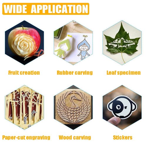 Jneoace Exacto Knife Precision Carving Craft Hobby Knife Kit with 40 PCS Exacto Blades for DIY Art Work Cutting, Hobby, Scrapbooking, Stencil