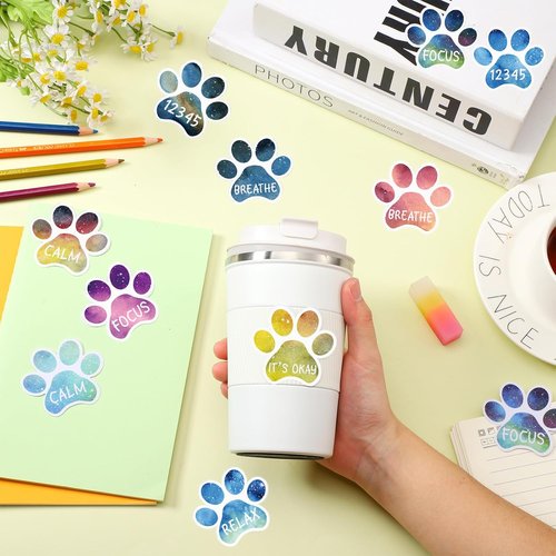 Crtiin Sensory Strips - 100 Pcs Mindfulness Stickers for Anxiety Relief | Tactile Textures for Adults