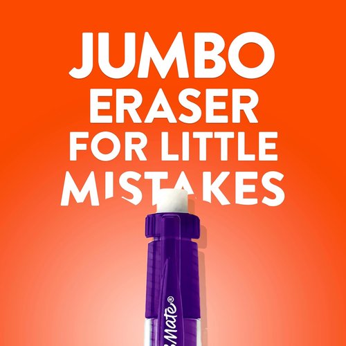 Paper Mate Clearpoint Mechanical Pencils - 0.7mm HB #2 Lead, 2 Pencils, 1 Refill & 2 Erasers | Perfect for School & Note-Taking