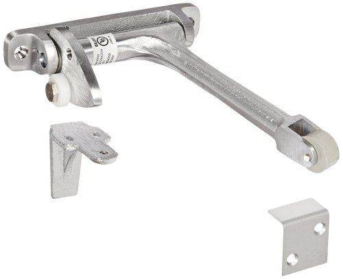 Rockwood 576.26D Brass Gravity Door Coordinator, 1" Width x 5-7/16" Length, Satin Chrome Plated Finish