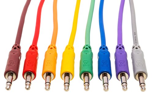 Hosa CMM-890 Eurorack Patch Cables 8-Pack - 3 Feet, Assorted Colors