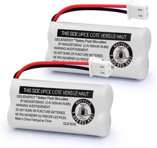 GEILIENERGY Cordless Phone Battery - Compatible with VTech & AT&T Models | Pack of 2