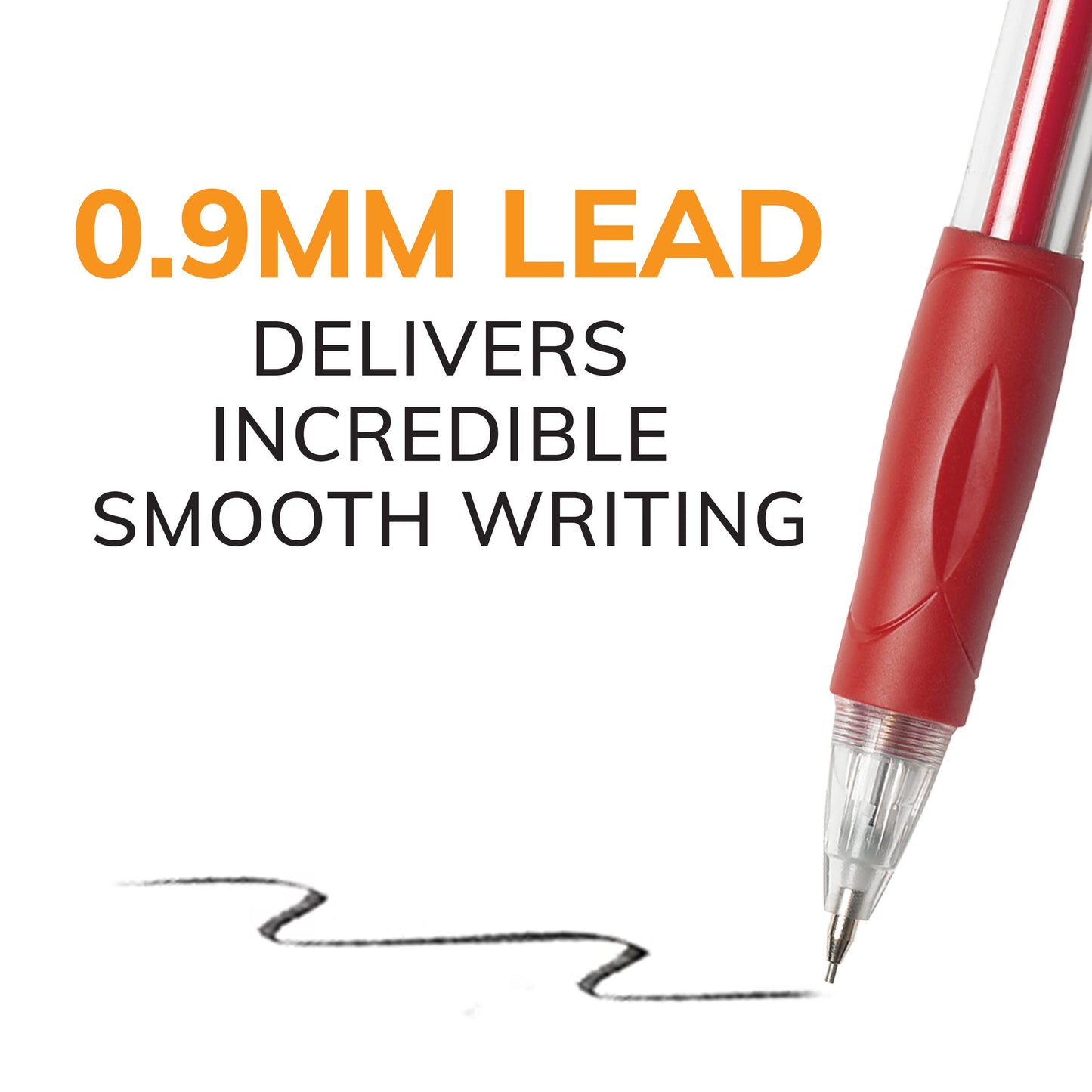 BIC Velocity Strong Lead Mechanical Pencils, Thick Point (0.9 mm), School Supplies for Students and Teachers, 12-Count Pack