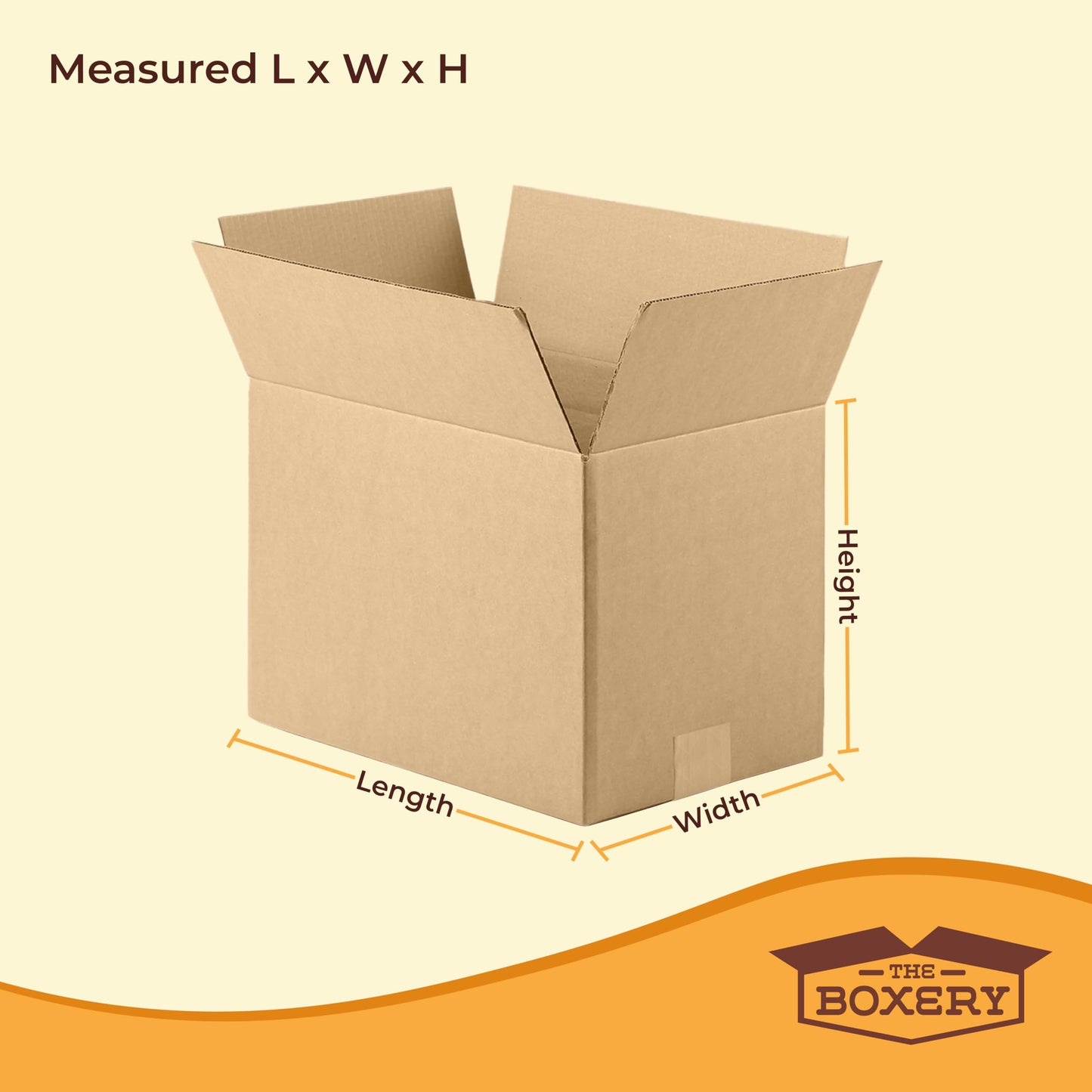 The Boxery 6 5/8"x6 1/8"x10 15/16" Brown/Kraft Corrugated Cardboard Shipping Boxes 25-Pack | Mailing, Packing, Moving & Storage for Business/Home – Durable - Eco-Friendly, Recyclable - Made in the USA