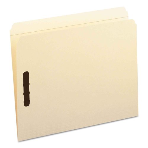 Smead Fastener File Folder, 2 Fasteners, Reinforced Straight-Cut Tab, Letter Size, Manila, 50 per Box (14513)