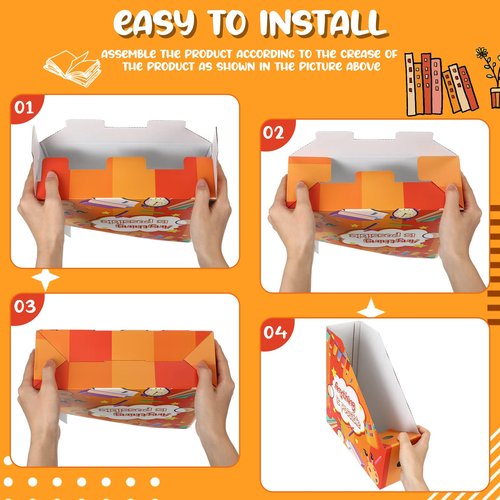 Tatuo 30 Pcs Magazine File Holder Cardboard Magazine Holder Storage Box Magazine Organizer Folder Magazine Storage Containers Document File Holder Organizer for Book Desk Classroom