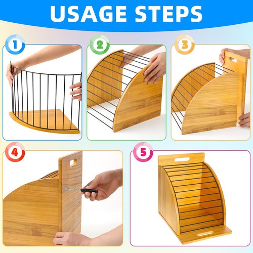 Seajan 13 Pcs Wooden Clipboard Holder Set Include 1 Organizer with Raised Side Panel 12 A4 Letter Size 12'' Plastic Clipboards for Classroom Office School Teacher Assembly Required(Morandi)